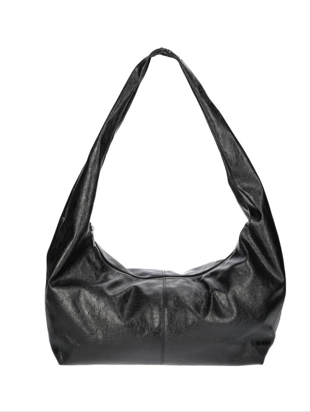 No Boundaries Women's Stud Hobo Bag, Black